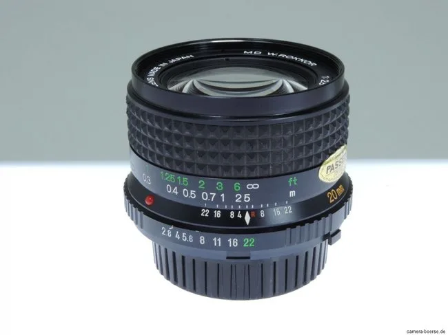 Minolta MD W.Rokkor 20mm f/2.8