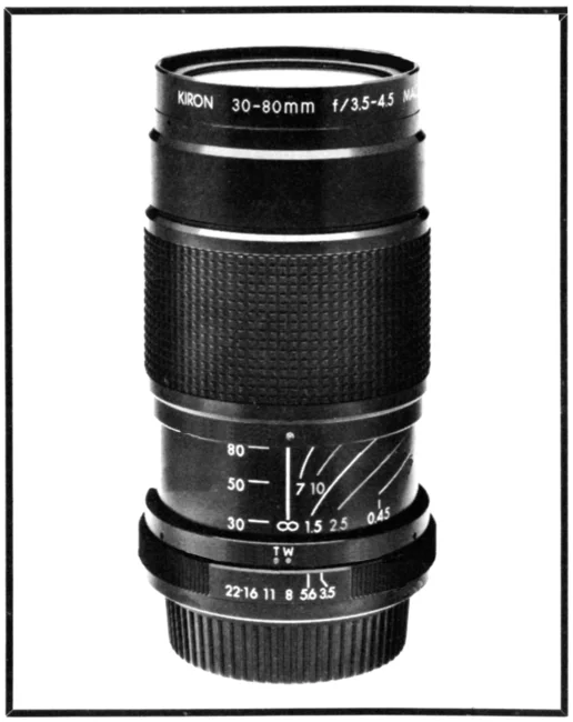 Kiron 30-80mm f/3.5-4.5 Varifocal Macro-Focusing Zoom