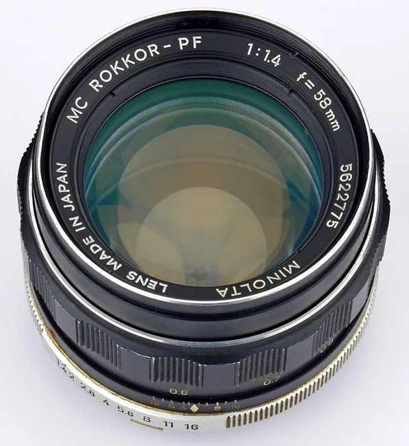 Minolta MC Rokkor-PF 58mm f/1.4