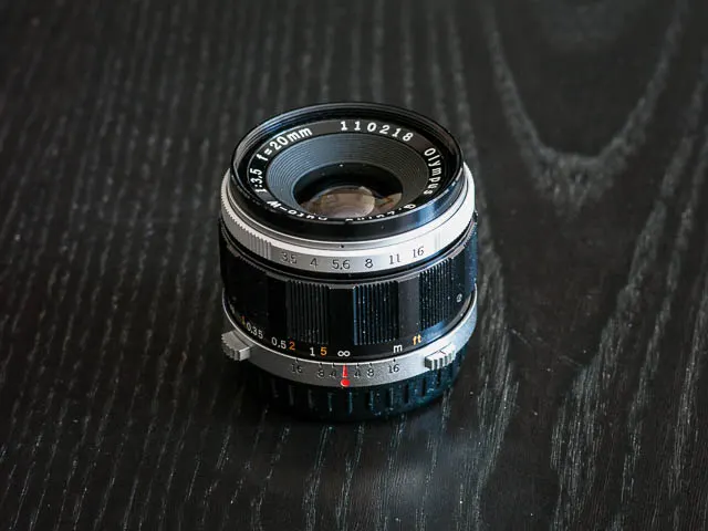 Olympus G.Zuiko Auto-W 20mm f/3.5
