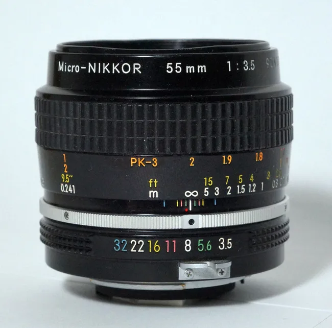 Nikon Micro Nikkor 55mm f/3.5 non-Ai (PK-3)