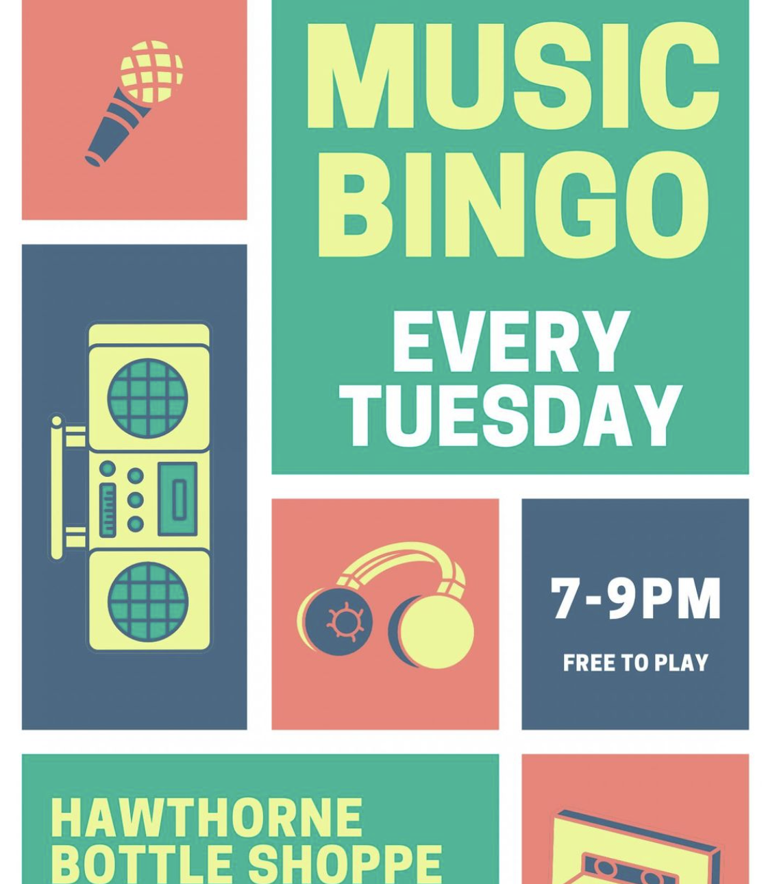 Music Bingo @ Hawthorne Bottle Shoppe