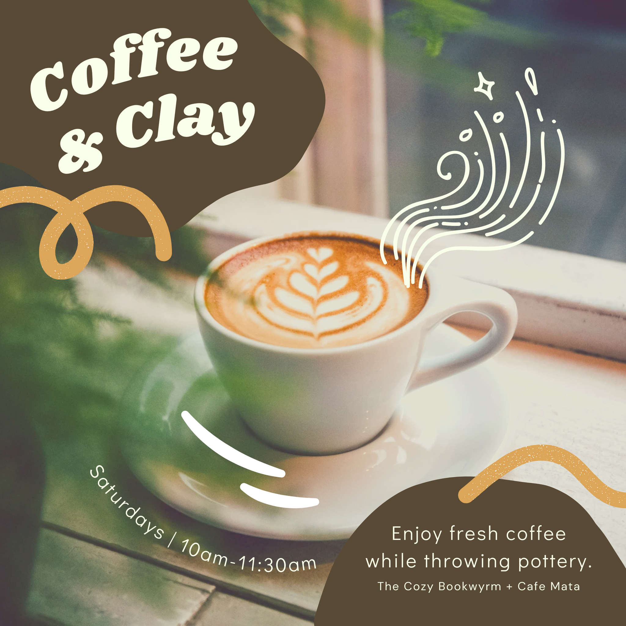 Coffee & Clay Pottery Wheel Session