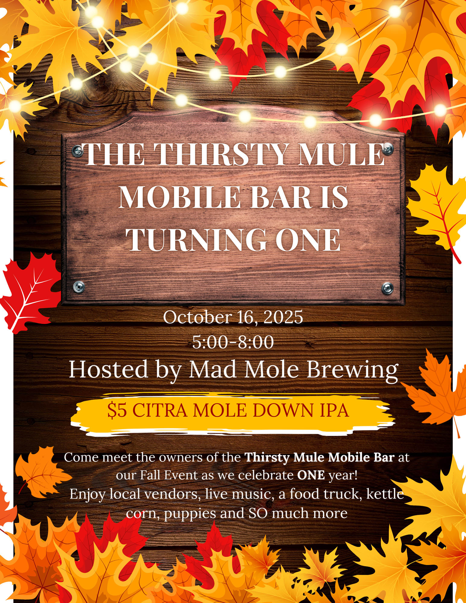 One year Anniversary party 