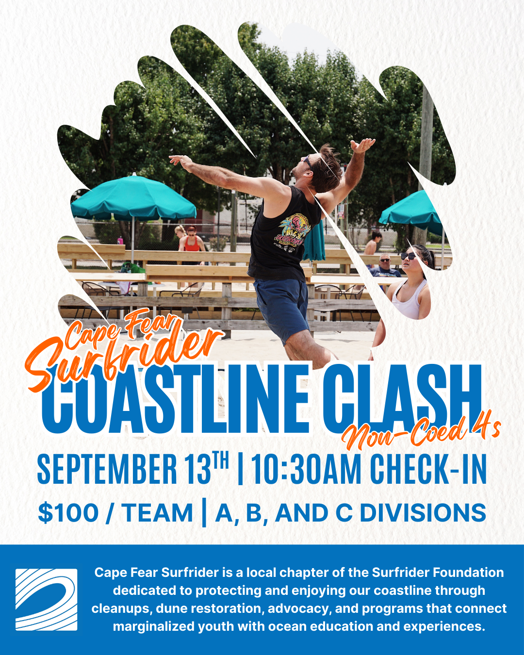 Beach Volleyball Tournament | Cape Fear Surfrider's Coastline Clash