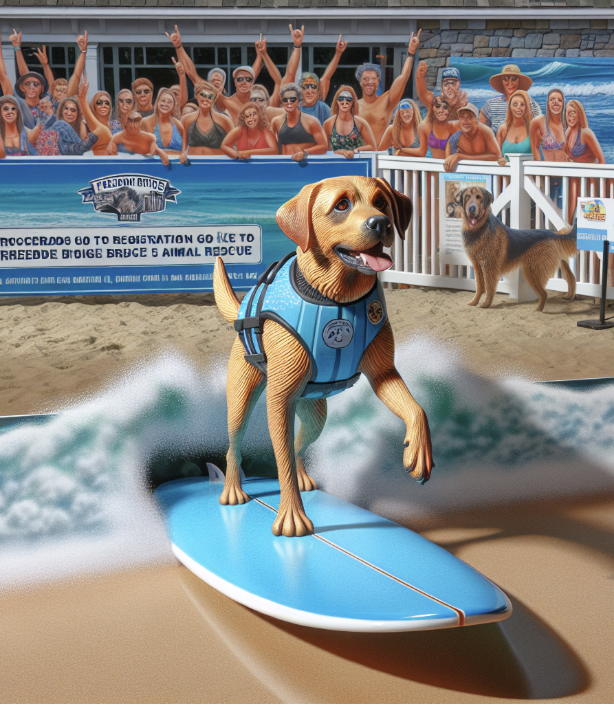 Surf Dog at Carolina Beach 
