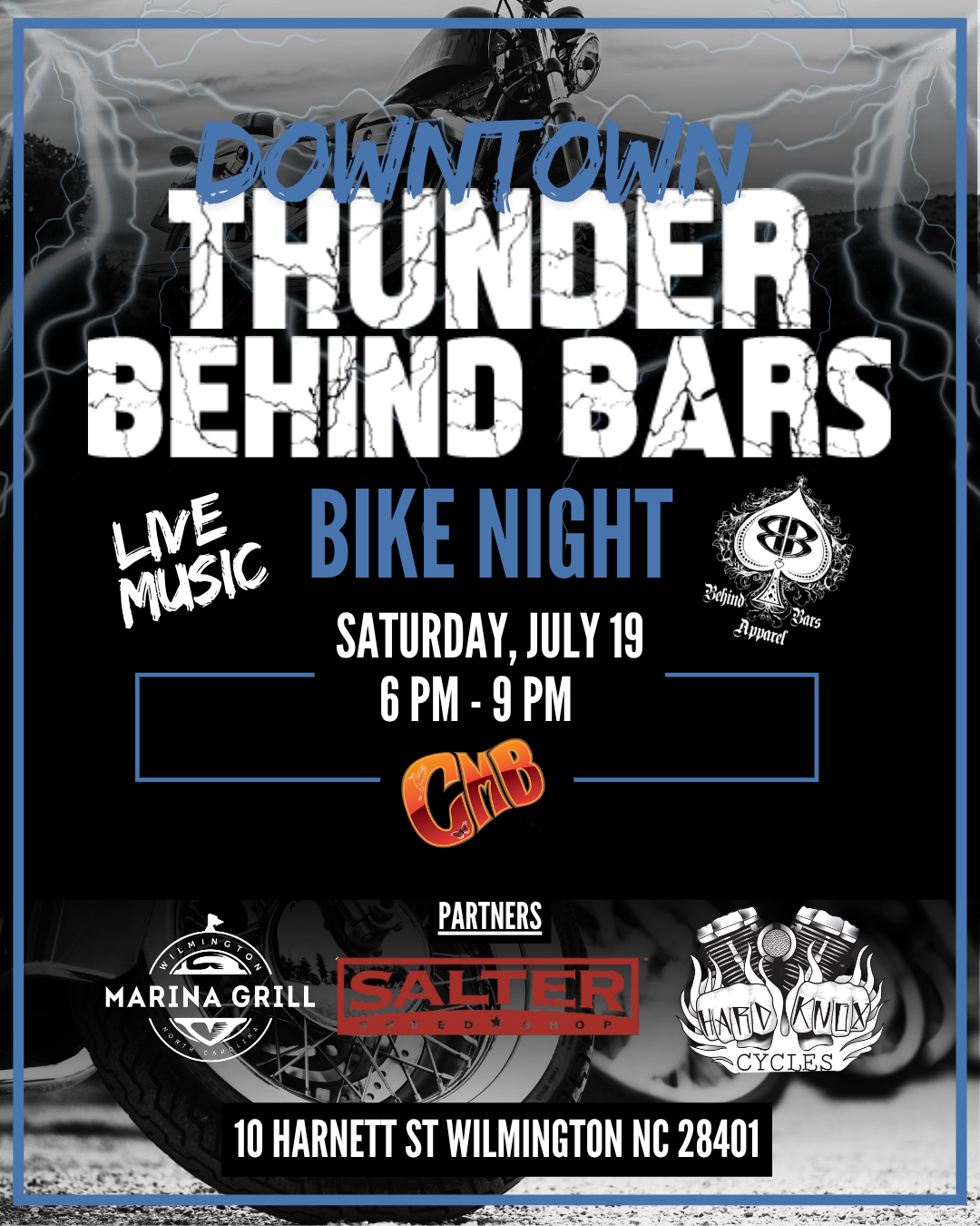 Downtown Thunder Behind Bars Bike Night x Sunset Live Music Series