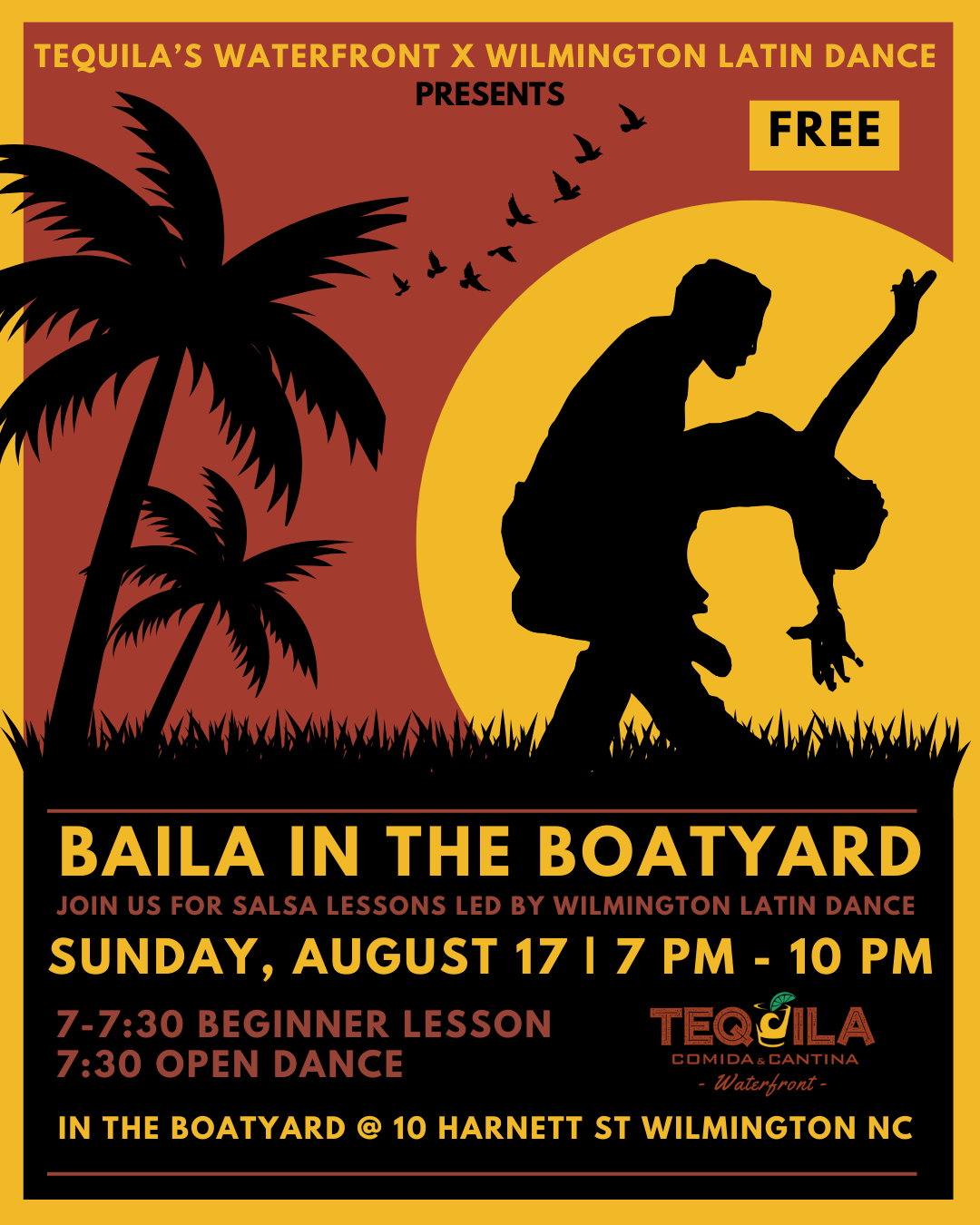 Baila in The Boatyard w/ Wilmington Latin Dance