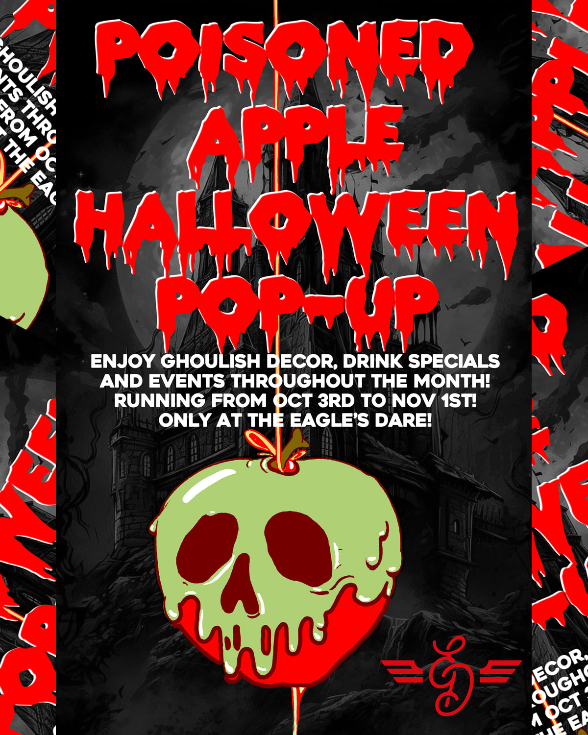 Poisoned Apple Halloween Pop-Up at Eagle's Dare