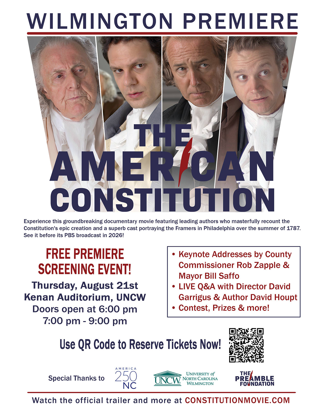 "The American Constitution - FREE Wilmington Premiere with Live Q&A