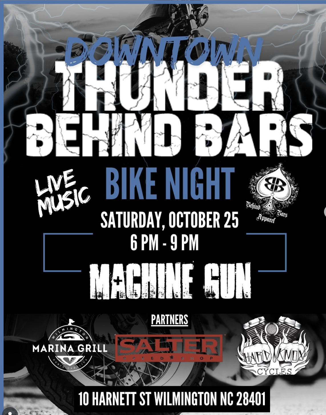 Thunder Behind Bars Bike Night
