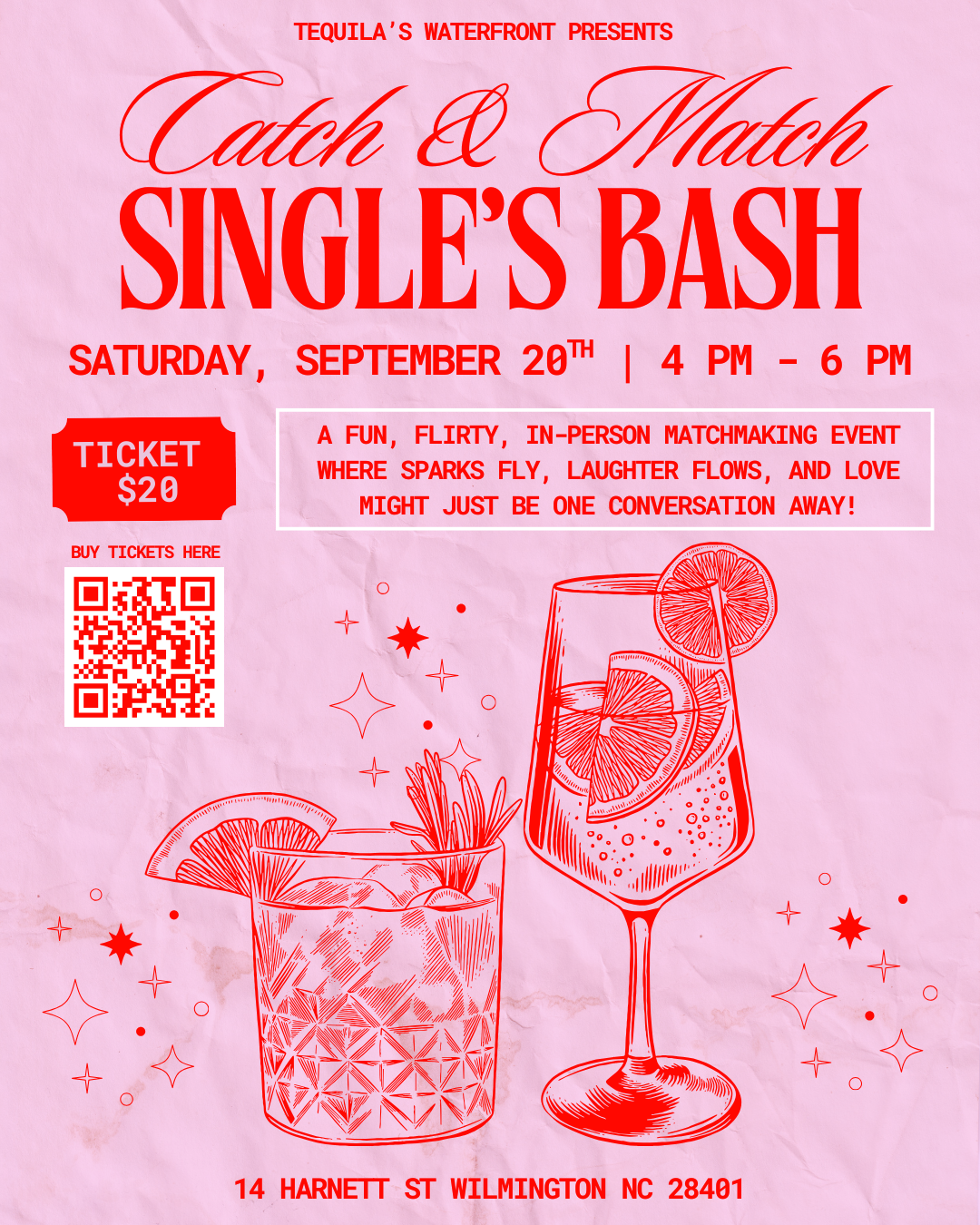 Catch & Match Single's Bash at Tequila's Waterfront