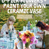 U-Pick Flowers & Paint your own Ceramic Vase