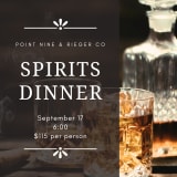 J. Rieger & Co. Spirits Dinner at Point Nine