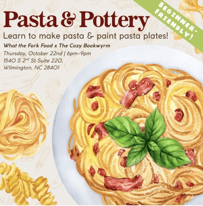 BYOB Pasta & Pottery: Make Pasta & Paint Pottery! – photo 1