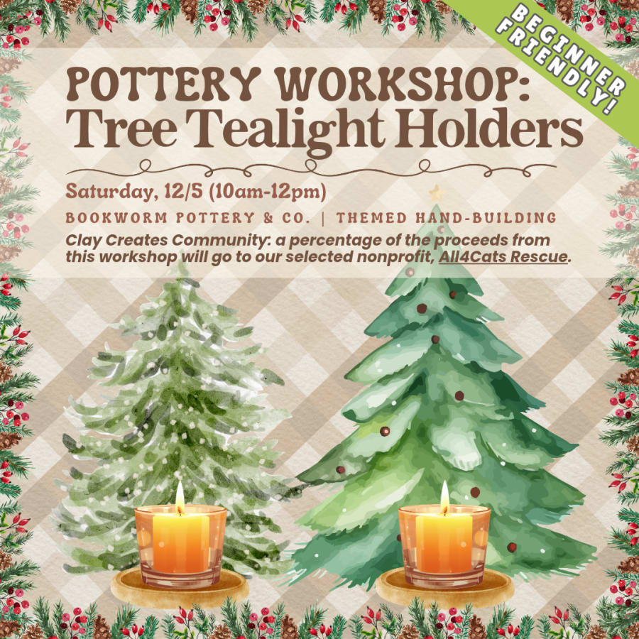 Pottery Workshop: Tree Tea Light Holders – photo 1