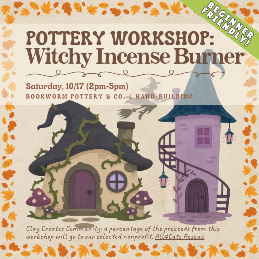 Pottery Workshop: Witchy Incense Houses – photo 1