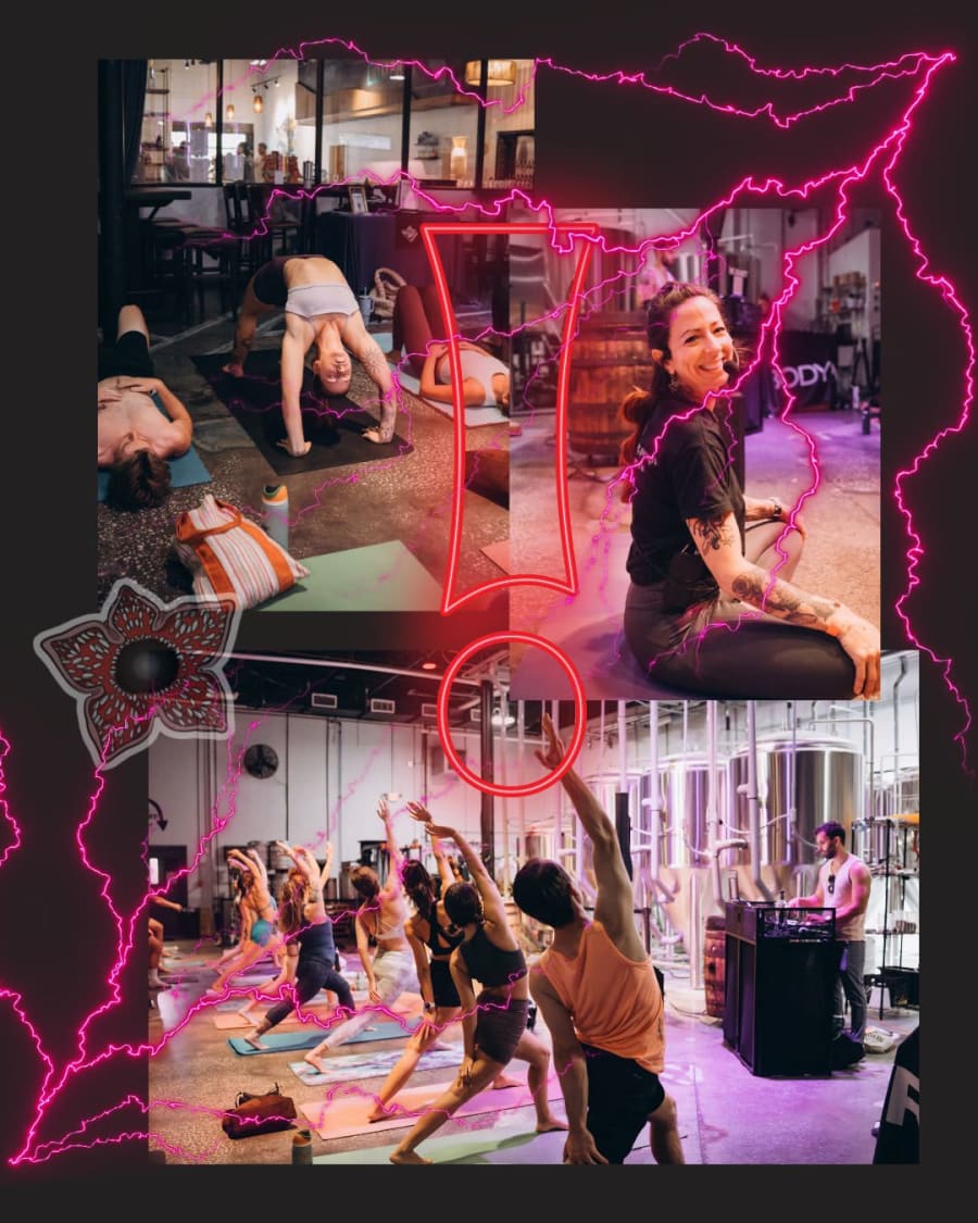 YOGA IN THE UPSIDE DOWN ⚡️🕹️ w/DJ Nugget – photo 1