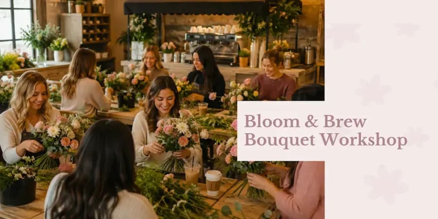 Bloom & Brew – Bouquet Workshop – photo 6