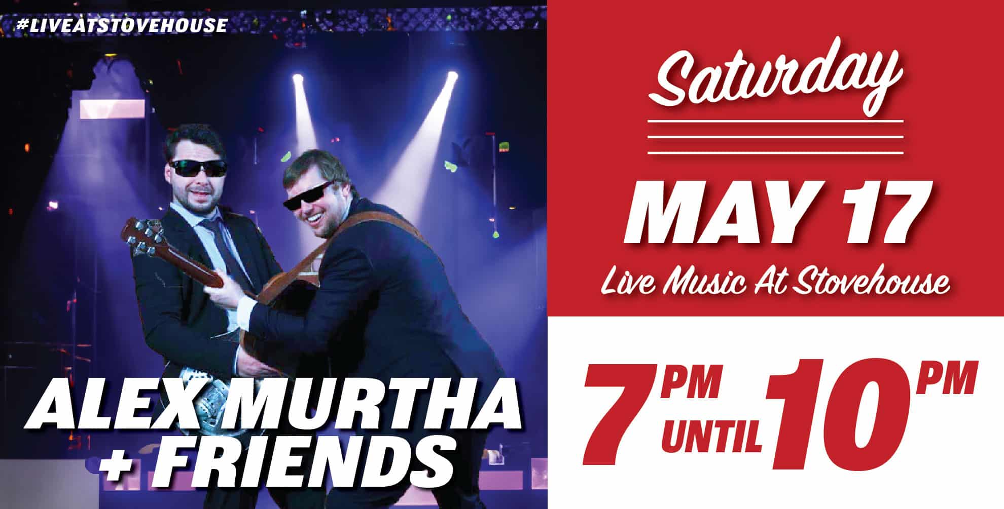 Alex Murtha + Friends LIVE at Stovehouse