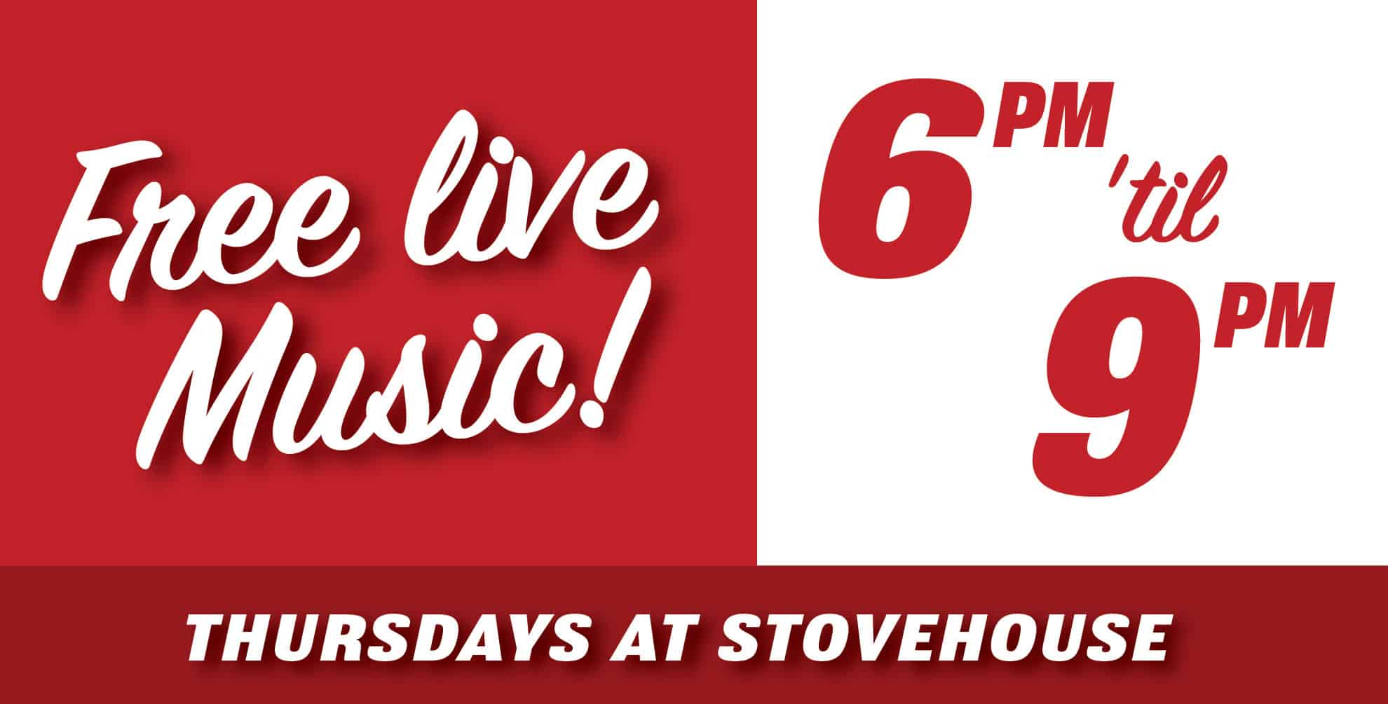 Thursday Summer Concert Series LIVE at Stovehouse
