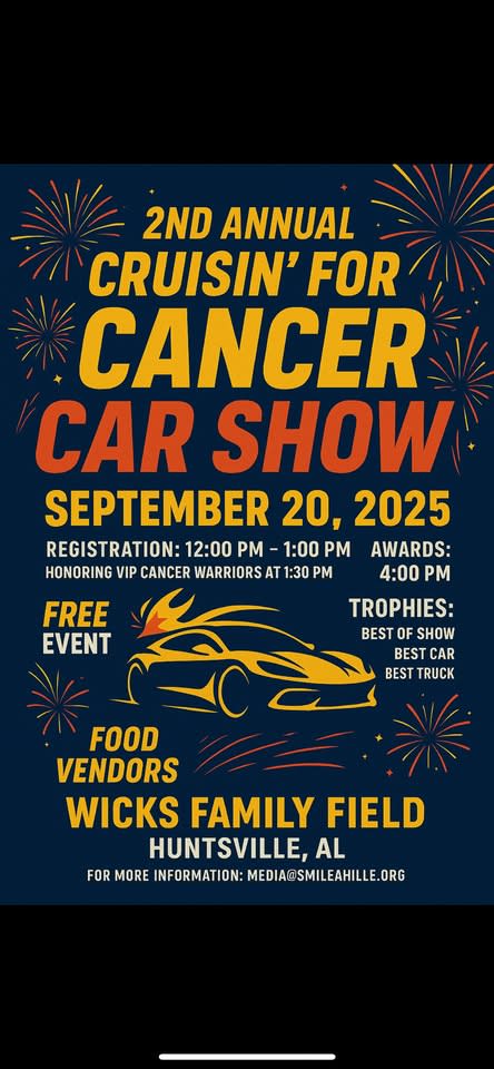 2nd Annual Crusin’ For Cancer Car Show