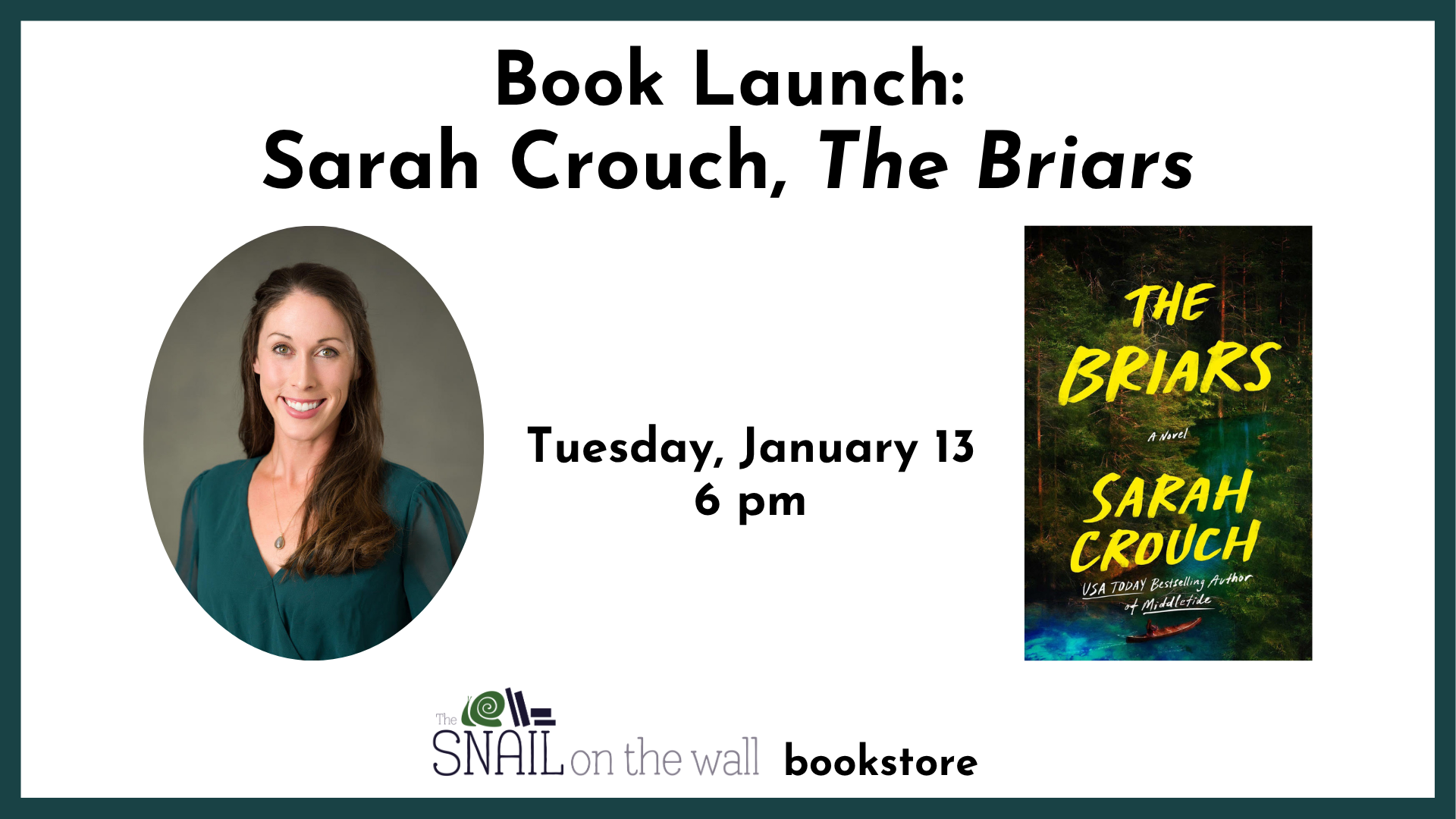 Book Launch: Sarah Crouch, The Briars