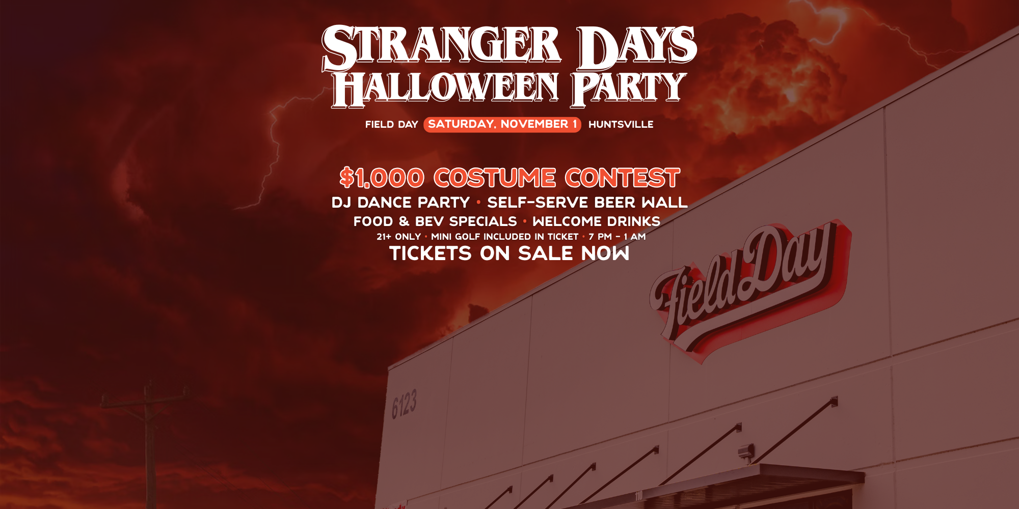 Stranger Days at Field Day Halloween Party