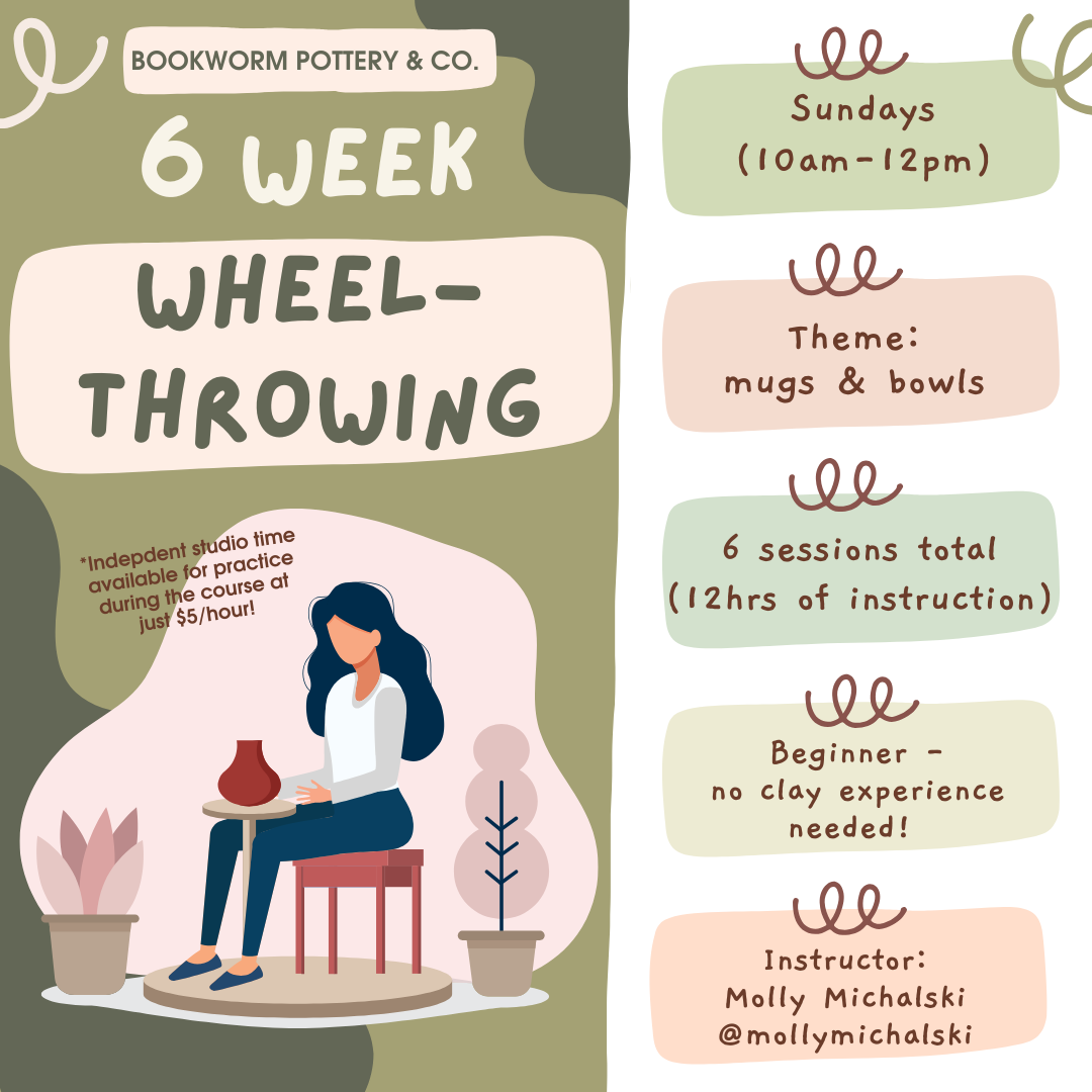 6-Week BEGINNER Pottery Wheel Series