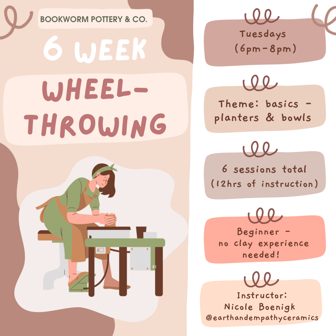 6-Week BEGINNER Pottery Wheel Series