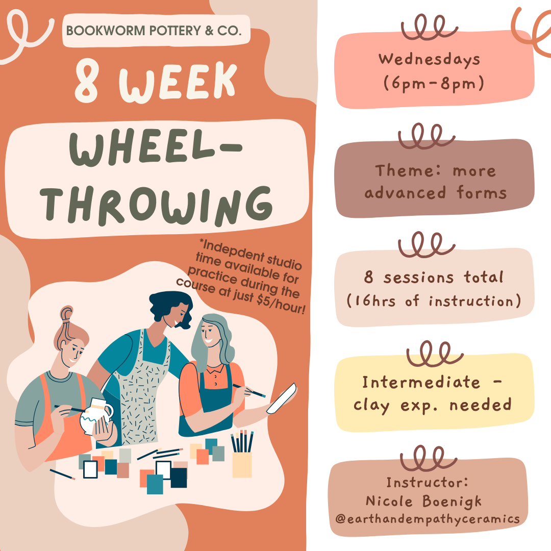 8-Week INTERMEDIATE Pottery Wheel Series