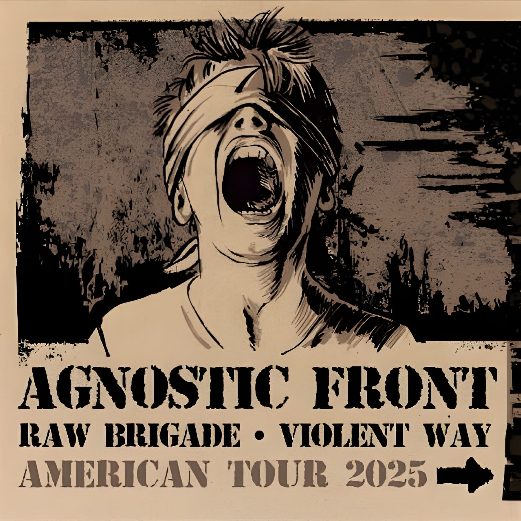Agnostic Front with Raw Brigade and Violent Way!
