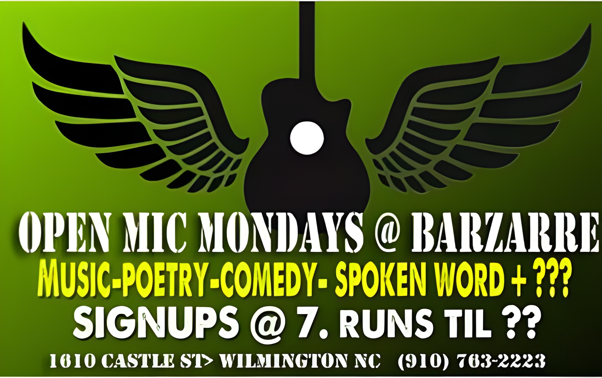 Open Mic Mondays!