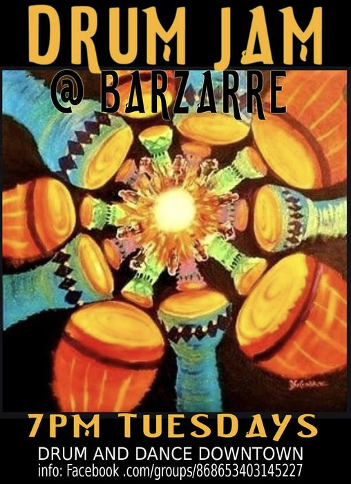 Tuesday Drum Jam at Barzarre