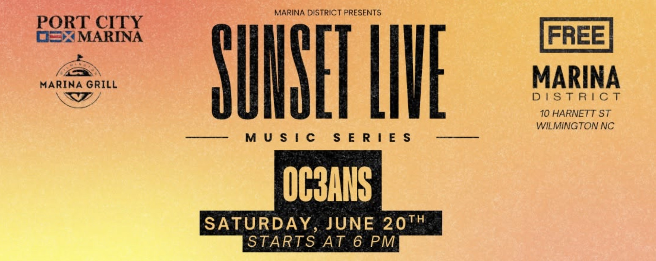 Sunset Live Music Series: OC3ANS