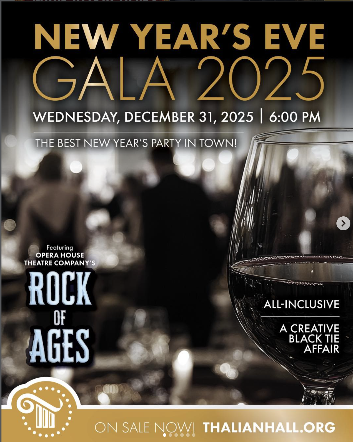 New Year's Eve Gala: featuring Rock of Ages
