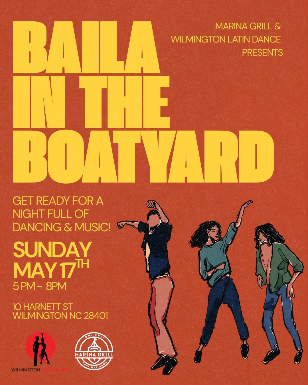 Baila in The Boatyard With Wilmington Latin Dance