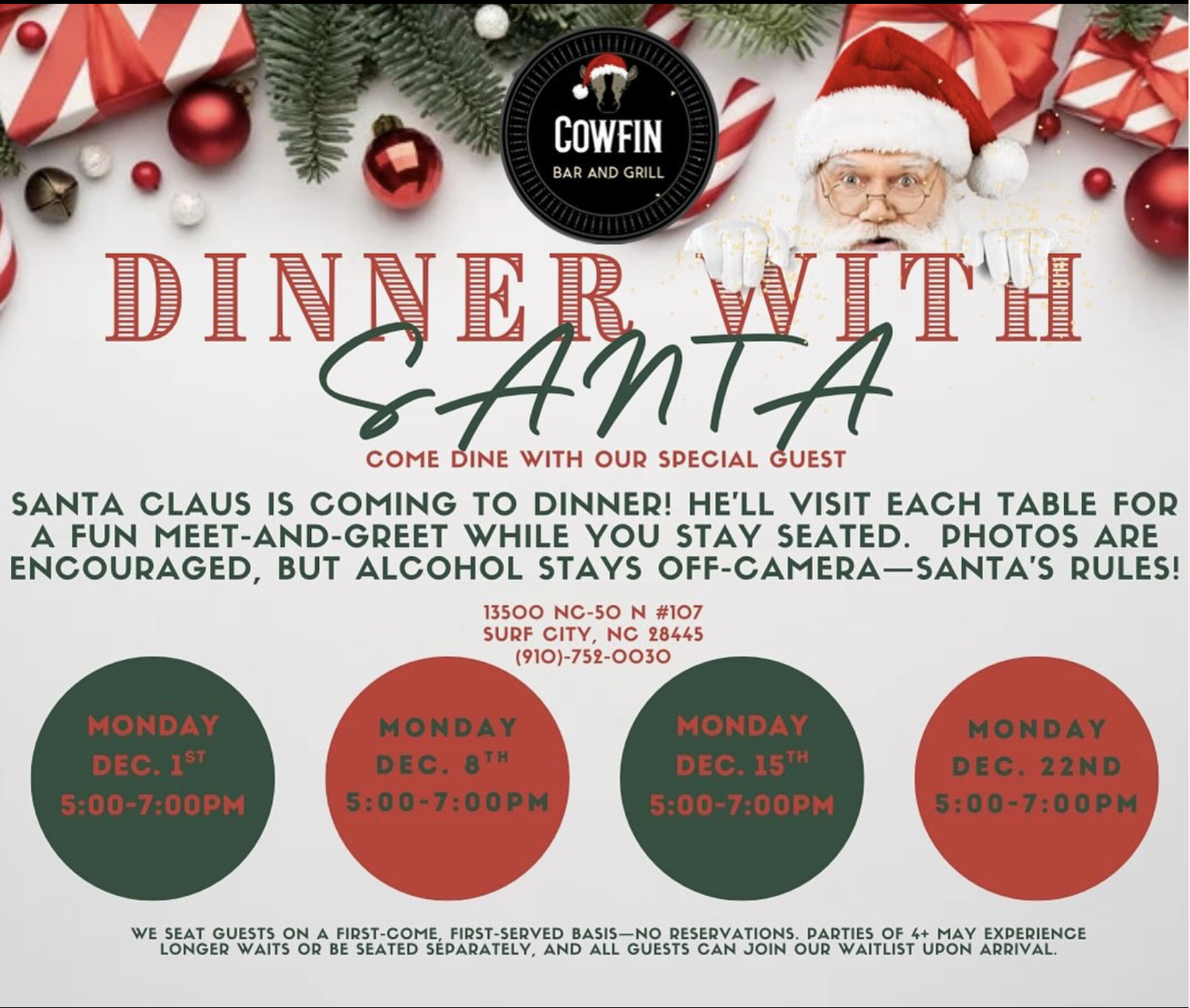 Dinner with Santa