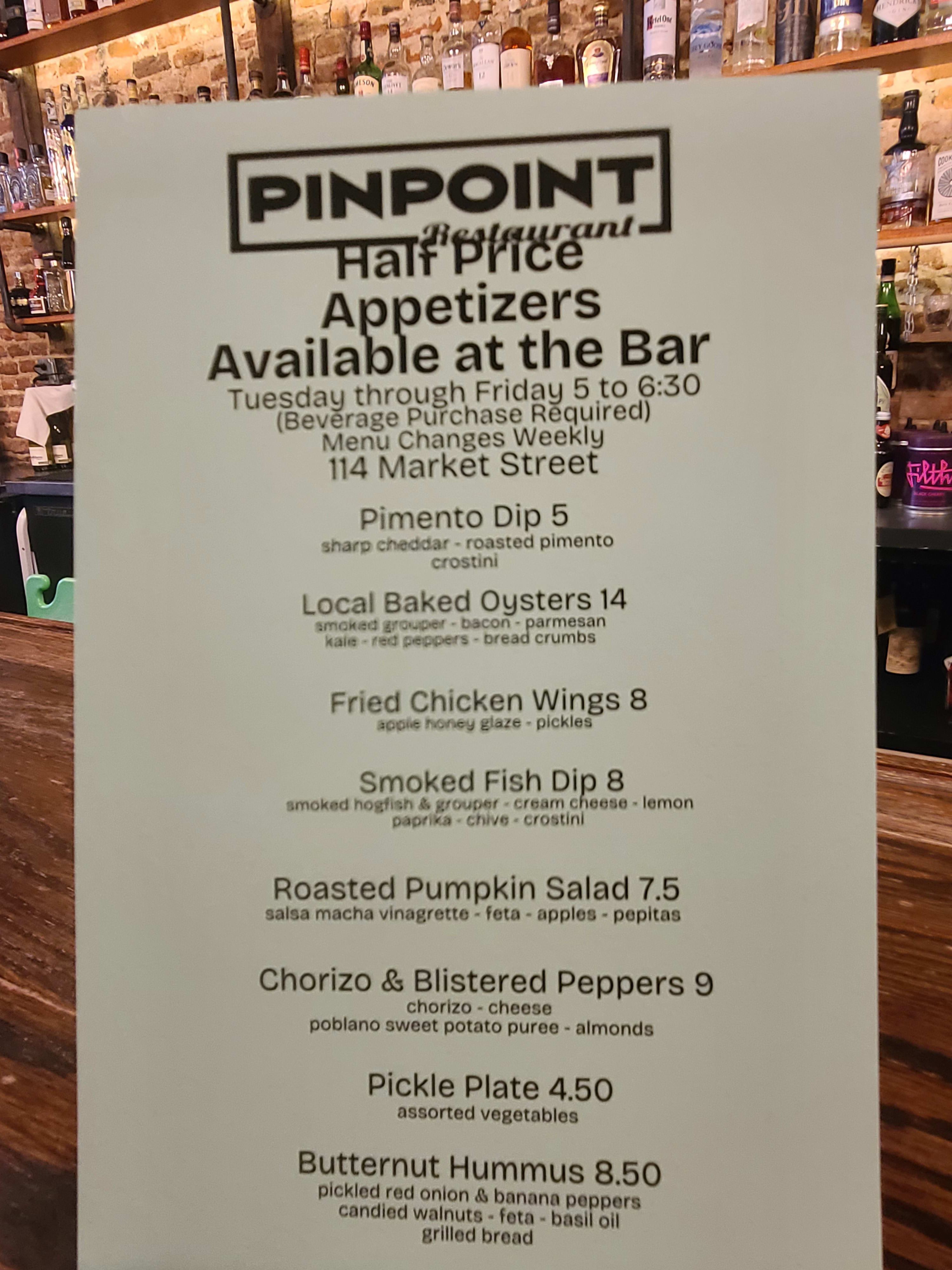 HALF PRICED APPETIZERS