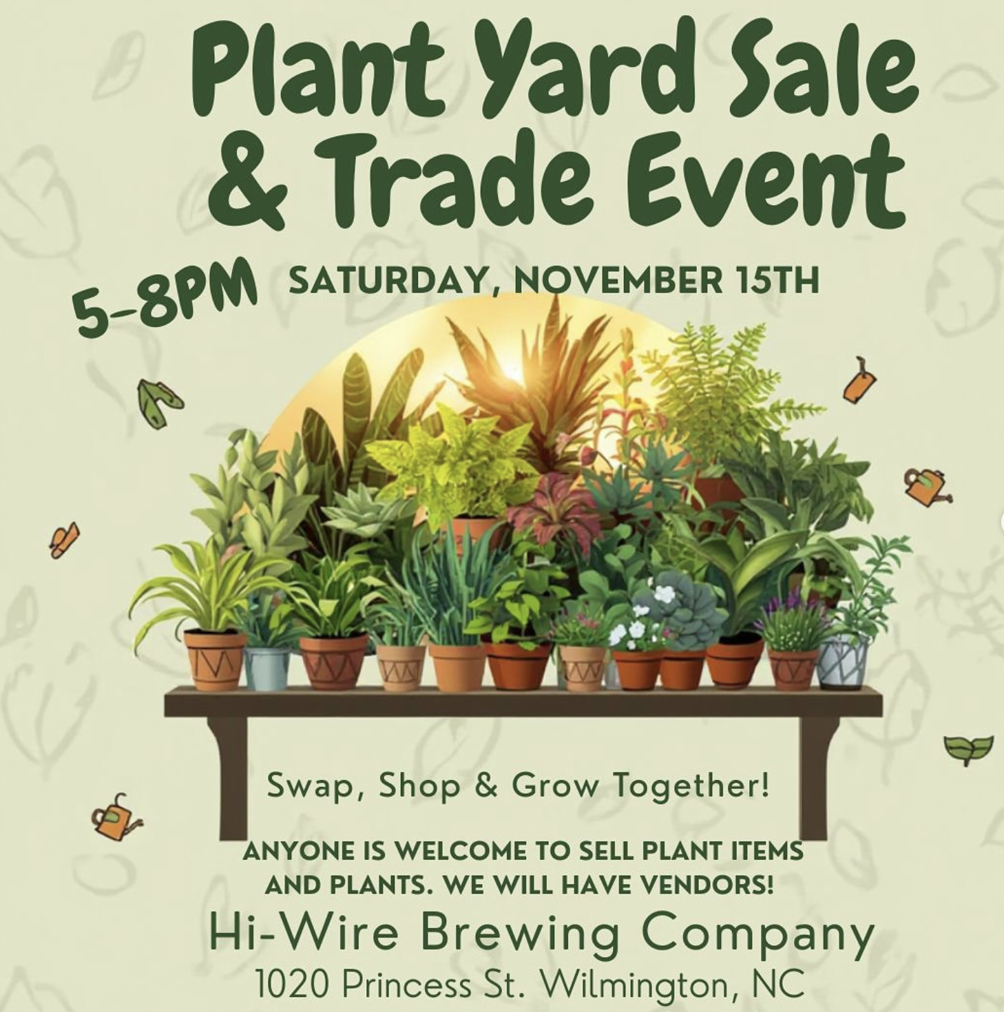 Plant Yard Sale & Trade Event