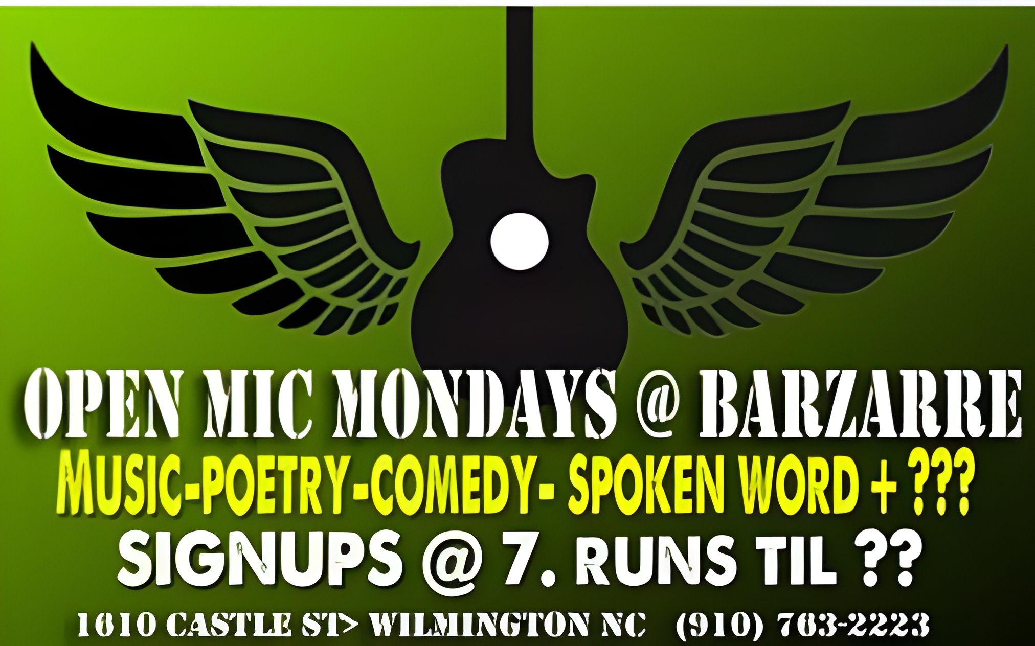 Open Mic Mondays!