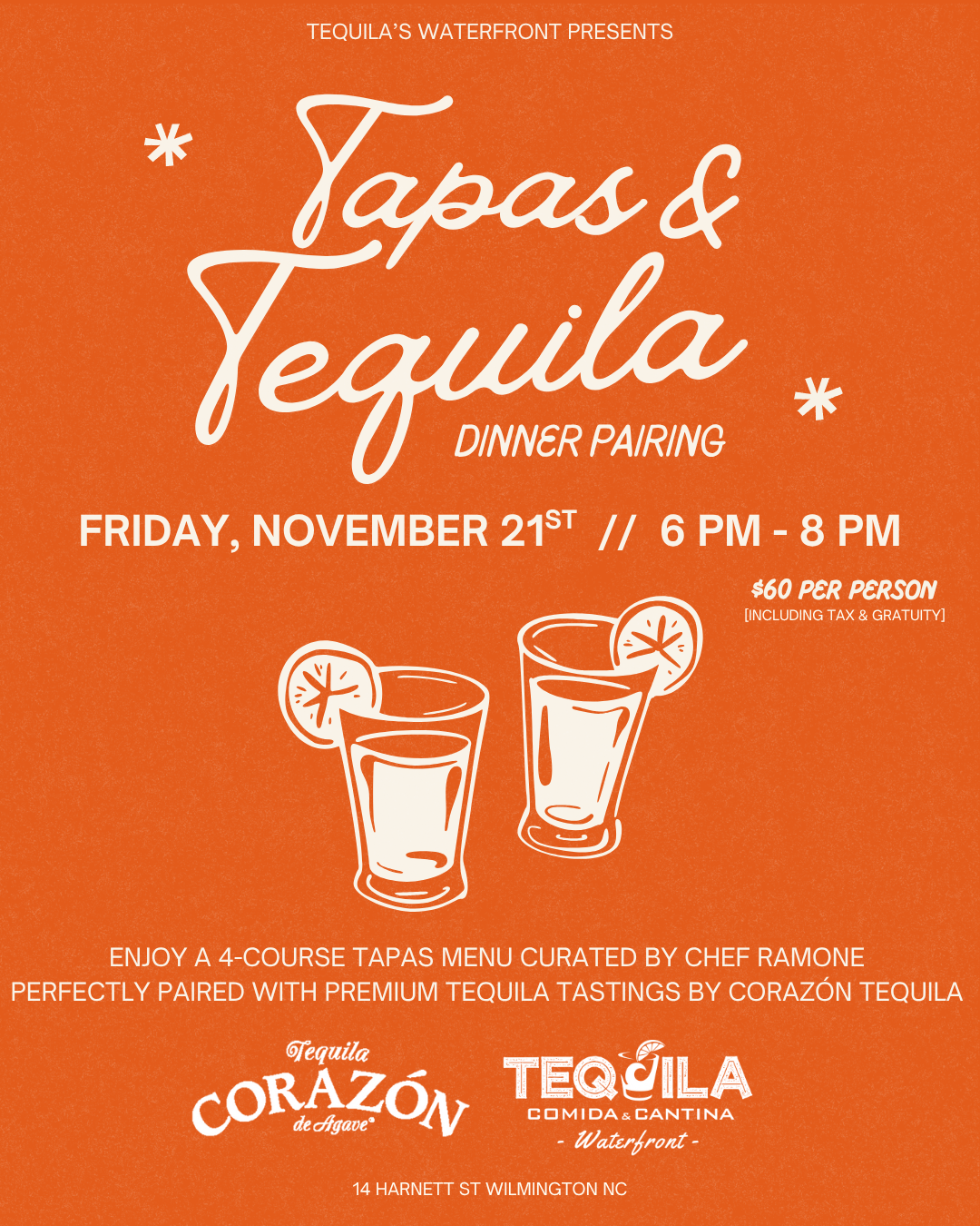 Tapas & Tequila Dinner Pairing