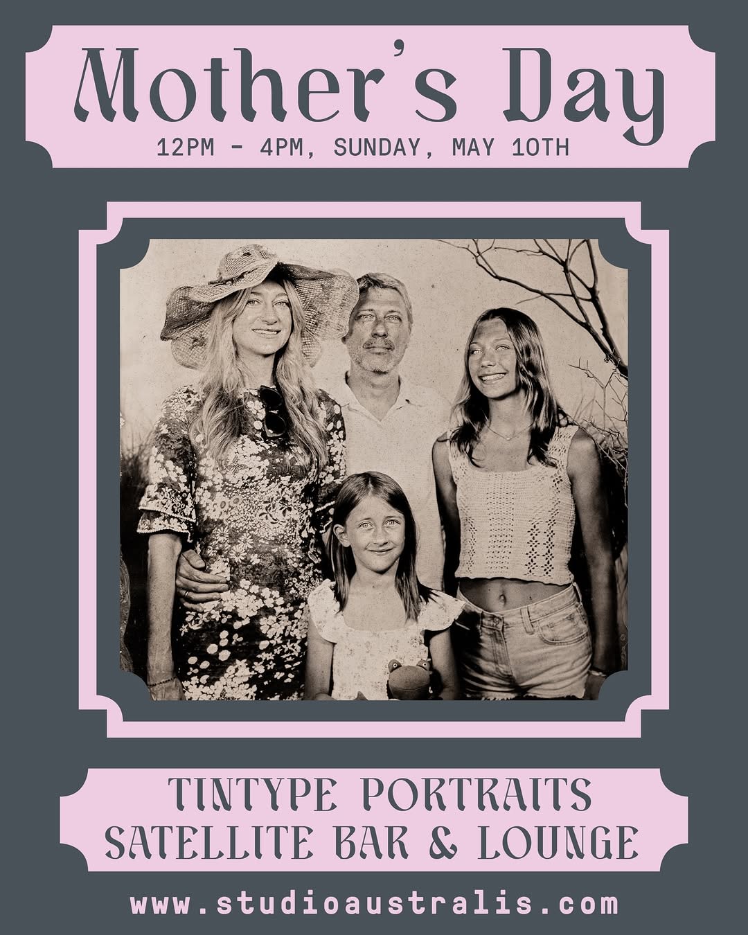 Mother's Day Tintype Pop-Up