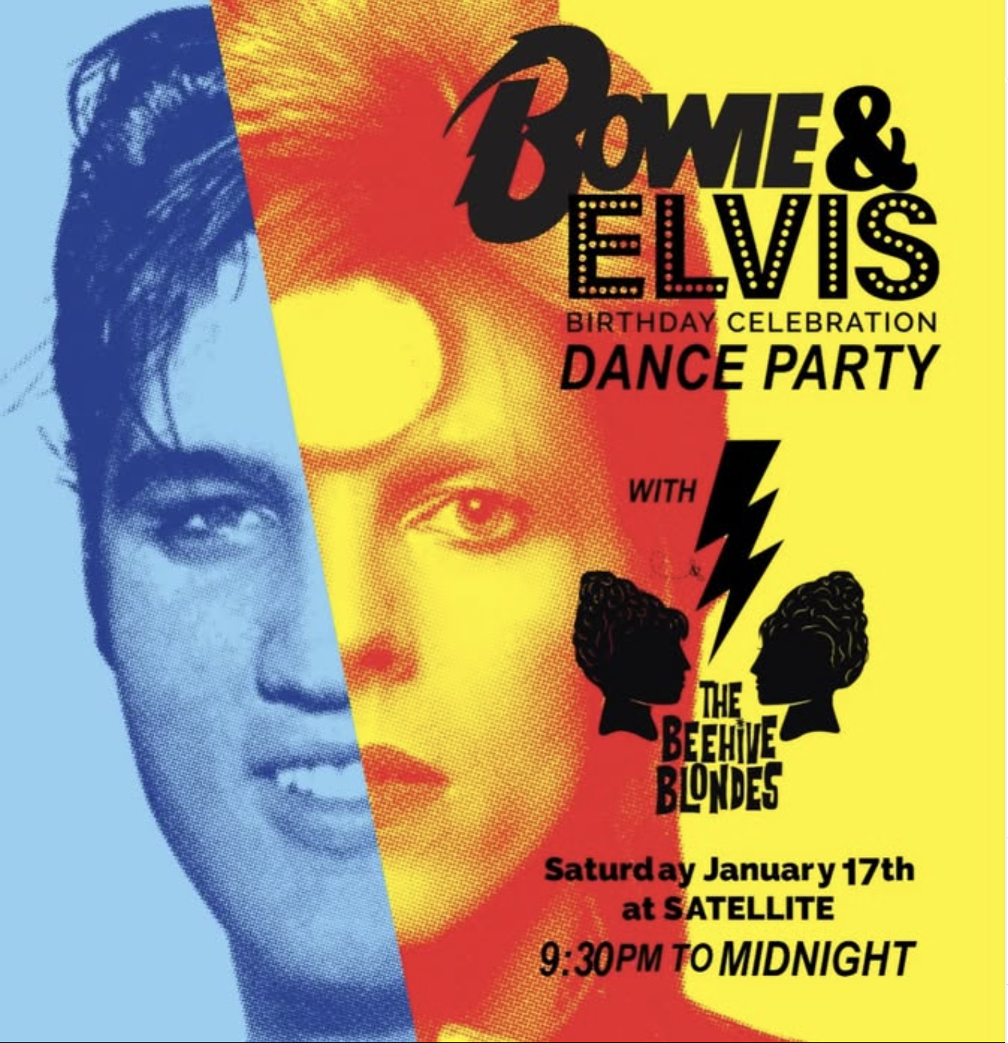 Bowie & Elvis Birthday Celebration Dance Party