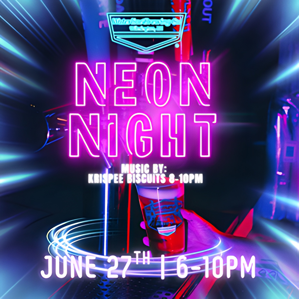 Neon Night + Live Music w/ Krispee Biscuits
