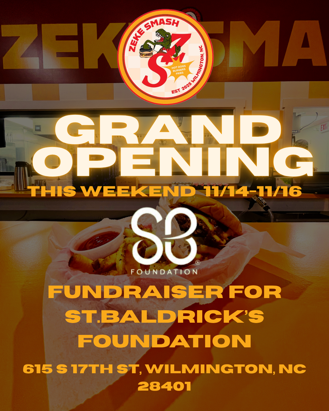 ZEKE SMASH GRAND OPENING FUNDRAISER