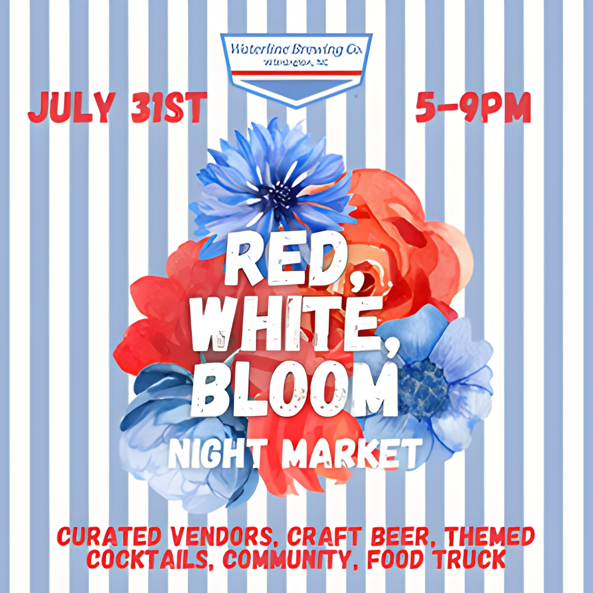 Red, White, and Bloom Market