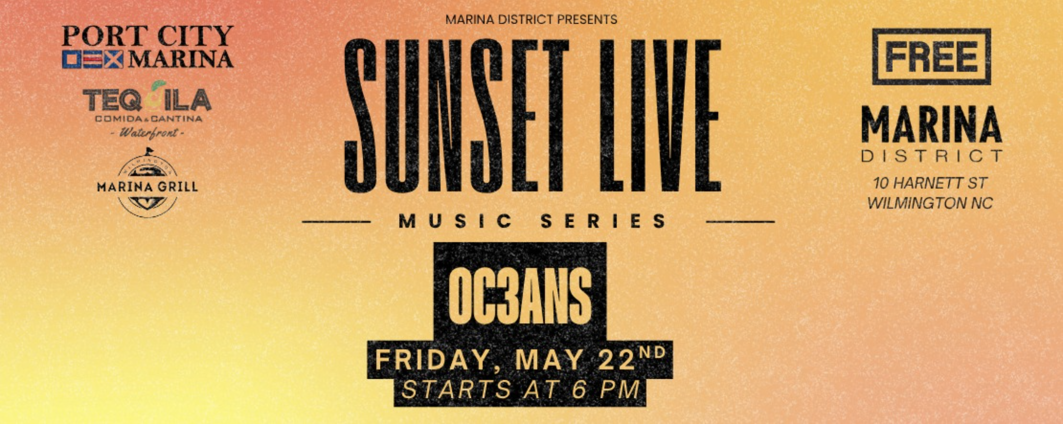 Sunset Live Music Series: Oc3ans