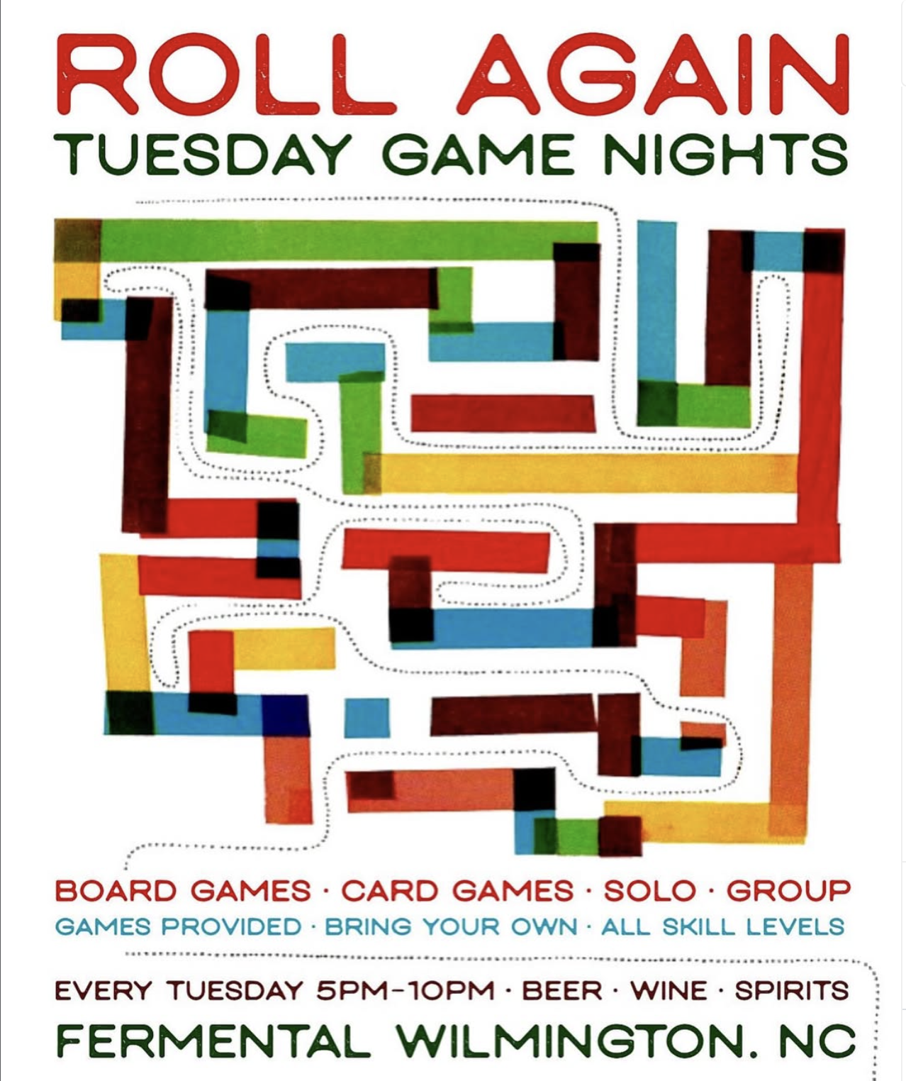 ROLL AGAIN: Tuesday Game Night at Fermental