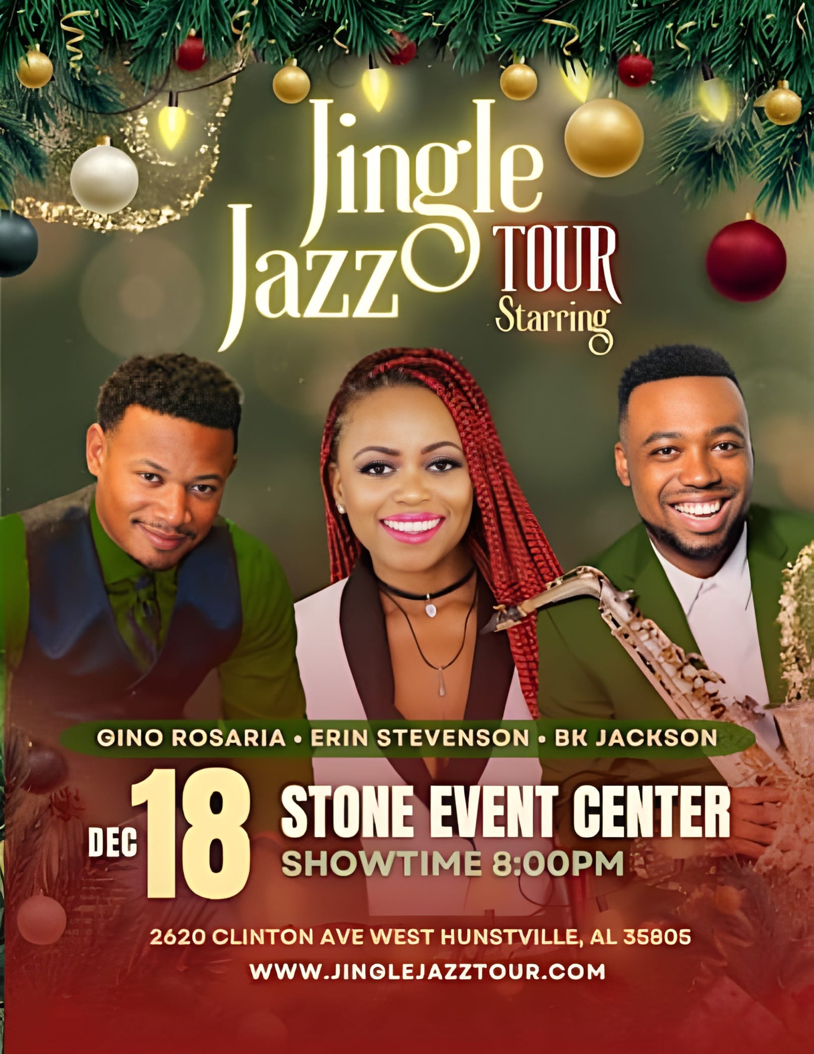 Jingle Jazz Tour feat. BK Jackson, Erin Stephenson and Gino Rosaria